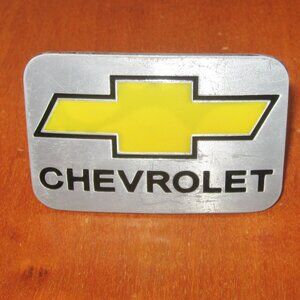 Chevrolet Belt Buckle Men's Accessory Metal  - Silver Black Mustard Yellow Color